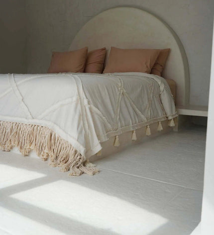 De Berber bedsprei - naturel