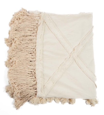 De Berber bedsprei - naturel