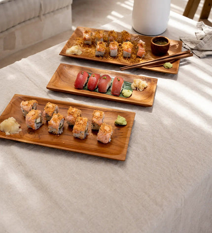 The Teak Root Sushi Plate - S