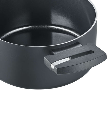 B.Green Cooking Pot with Glass Lid Ø 20 cm