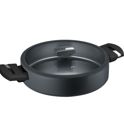 B.Green Serving Pan with Glass Lid Ø 28 cm