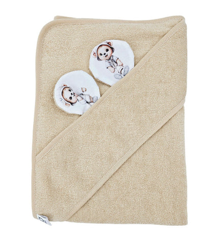 Bamboo bath cover Gardener Bear / Beige
