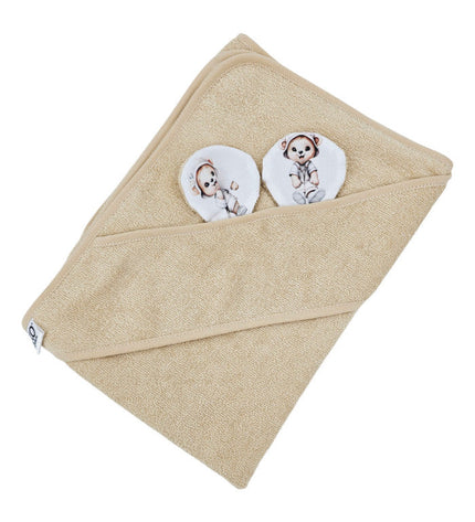 Bamboo bath cover Gardener Bear / Beige