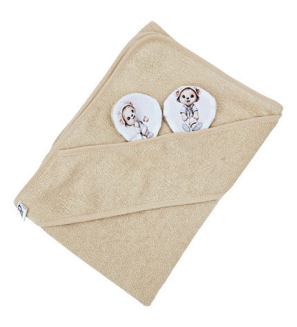 Bamboo bath cover Gardener Bear / Beige