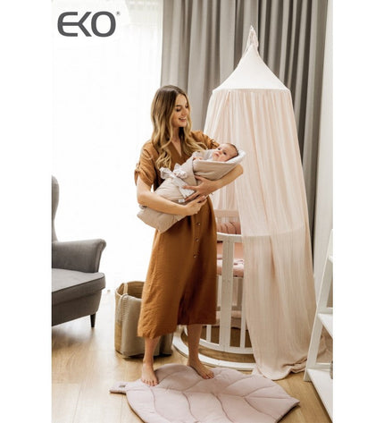 Muslin cot canopy, mint