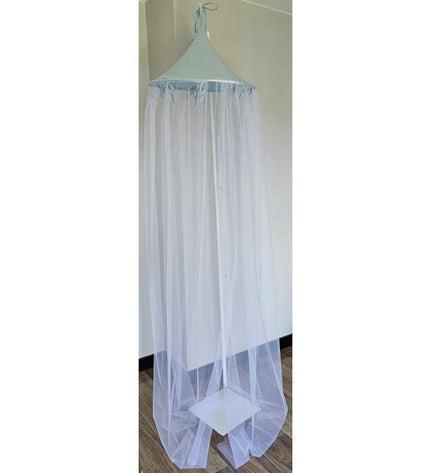 Muslin and tulle canopy - blue