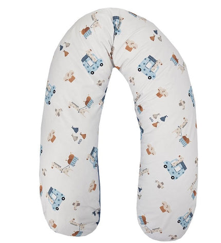 Velvet Nursing Pillow Giraffe/Blue