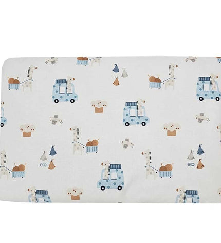 Pillow 40 x 60 cm Giraffe/Blue