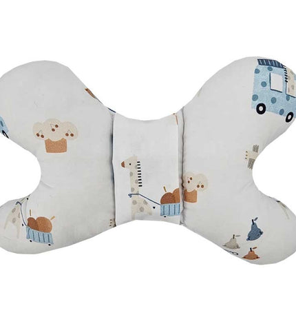 Butterfly pillow GIRAFFE/BLUE