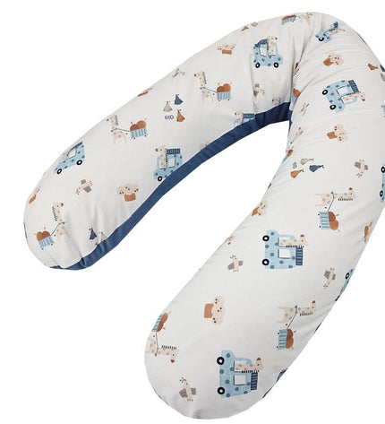 Velvet Nursing Pillow Giraffe/Blue