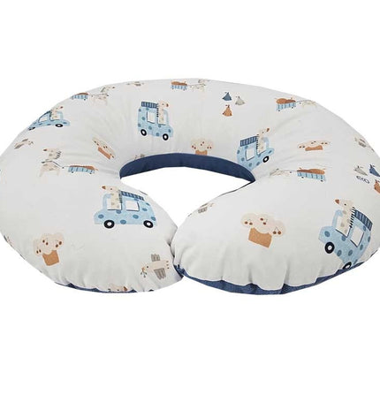Velvet nursing croissant GIRAFFE/BLUE