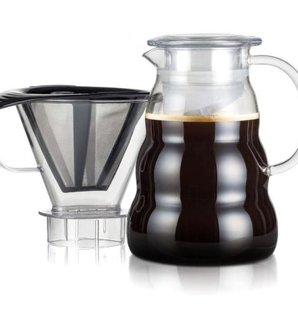 Coffee maker - BODUM - Melior - Permanent stainless steel mesh filter - 8 cups - 1.0 L - Transparent