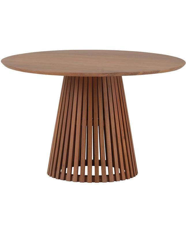 Eetkamertafel Ø130, Acacia naturel