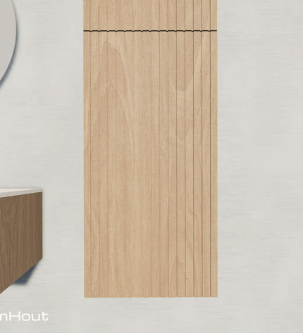 Houten badkamerkast Palm en Wave