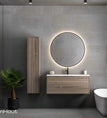 blank noten lak / 60 cm (enkele bak) / zonder kraangat