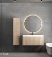 blank eiken lak / 60 cm (enkele bak) / zonder kraangaten