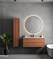 warm noten lak / 60 cm (enkele bak) / zonder kraangat