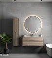 blank noten lak / 60 cm (enkele bak) / zonder kraangat