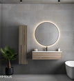 blank noten lak / 60 cm (enkele bak) / zonder kraangat