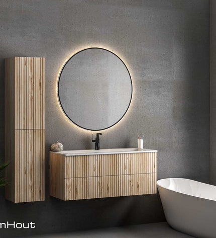 Badkamermeubel DroomHout Wave 80 cm - showroommodel