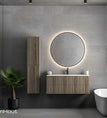blank noten lak / 60 cm (enkele bak) / zonder kraangat