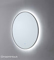 Ø 60 cm / mat zwart / met spiegelverwarming