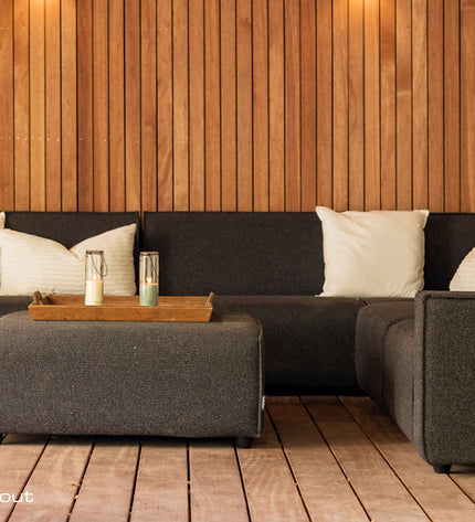 Icon loungebank Bubalou 6-zits hoek - showroommodel