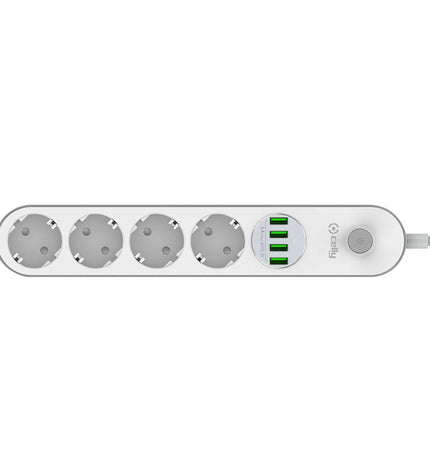 PowerStrip Power Strip 4x Outlets 4x USB 12W