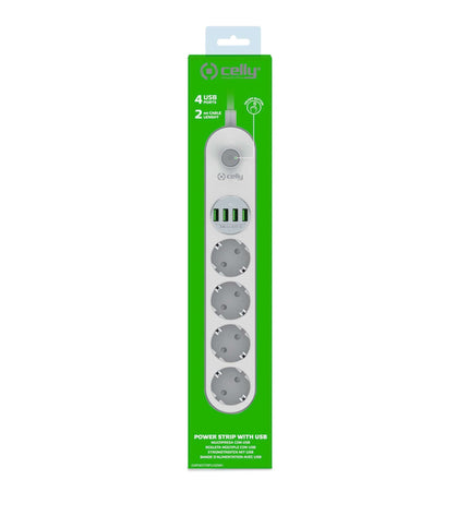 PowerStrip Power Strip 4x Outlets 4x USB 12W