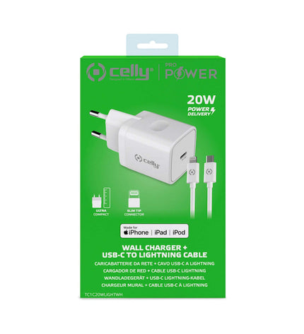 ProPower USB-C 20W Charger with USB-C to Lightning Cable