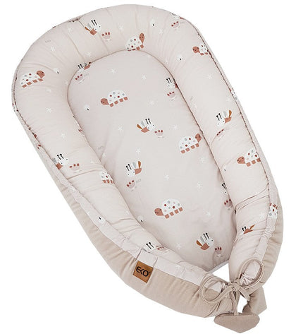 Velvet baby cocoon Bees