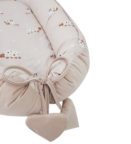 Velvet baby cocoon Bees