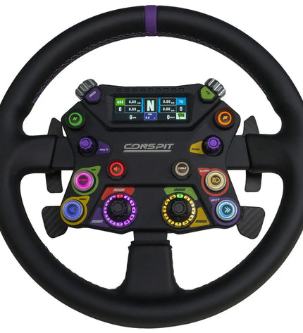 Conspit 310 Apex Wheel – ARGB, 2.99" Display, Dual Paddles (310 mm)
