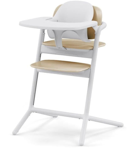 CYBEX - Lemo 2 3-in-1-pakket met verstelbare kinderstoel, babyset en dienblad - Zandwit