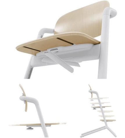 CYBEX - Lemo 2 3-in-1-pakket met verstelbare kinderstoel, babyset en dienblad - Zandwit