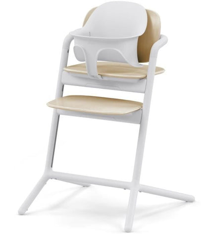 CYBEX - Lemo 2 3-in-1-pakket met verstelbare kinderstoel, babyset en dienblad - Zandwit