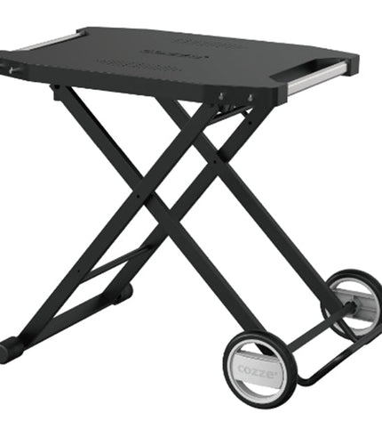 Foldable Plastic Work Trolley with Steel Frame and Wheels