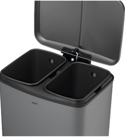 Davino Trash Can Separate Waste with Pedal 2x 12 liters