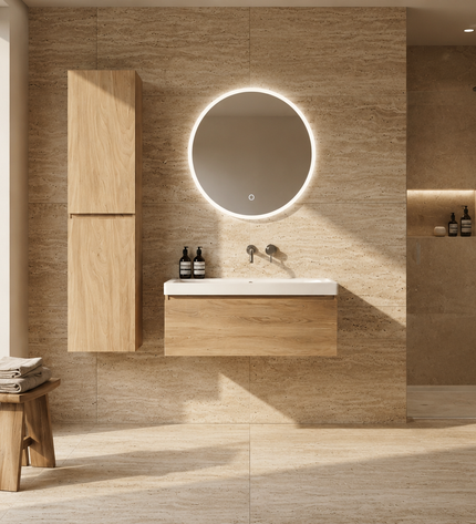 Houten badkamerkast Aqua en Wellness