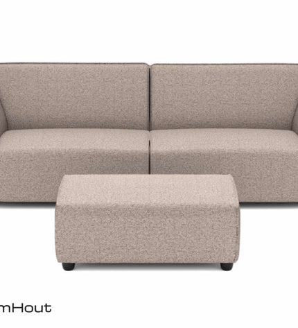 Chill loungebank Bubalou 3-zits + hocker small