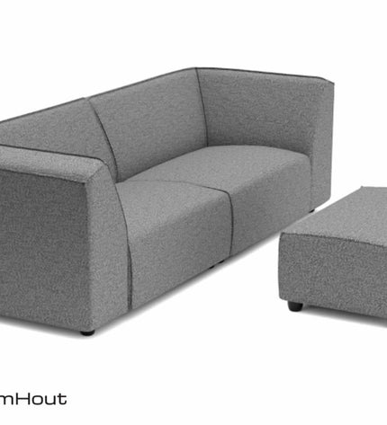 Chill loungebank Bubalou 3-zits + hocker small