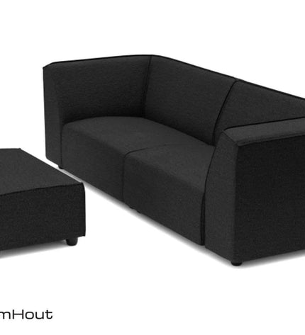 Chill loungebank Bubalou 3-zits + hocker small
