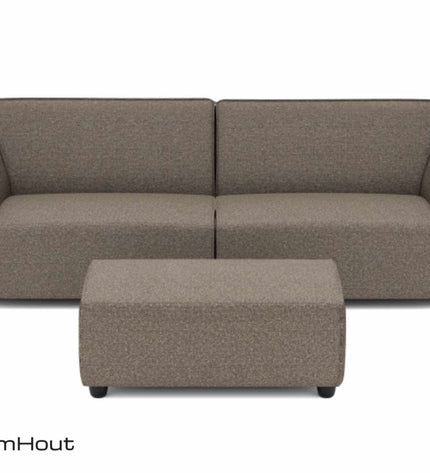 Chill loungebank Bubalou 3-zits + hocker small