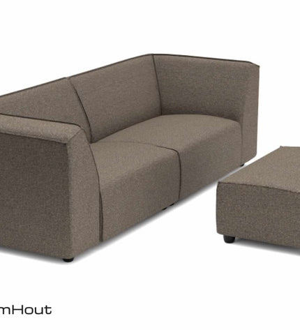 Chill loungebank Bubalou 3-zits + hocker small