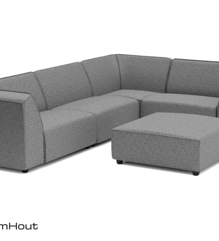 Chill loungeset Bubalou 6-zits hoek + hocker