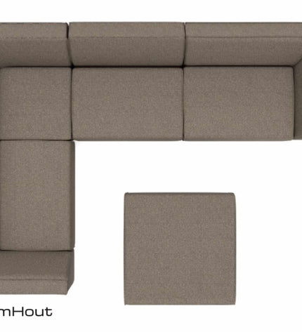 Chill loungeset Bubalou 6-zits hoek + hocker