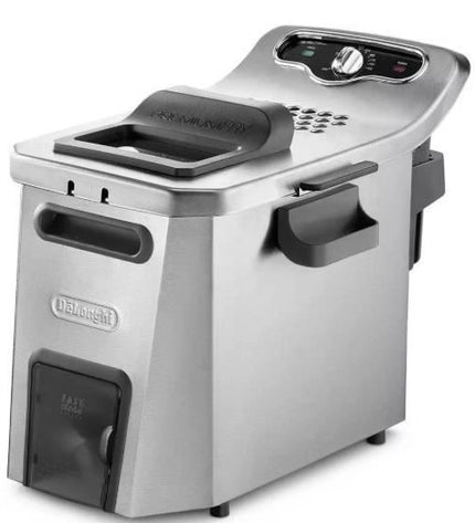 Deep fryer - DELONGHI - FZ44851 - Stainless steel - 5 L - 3200 W - 29.3 x 41.7 x 23.2 cm