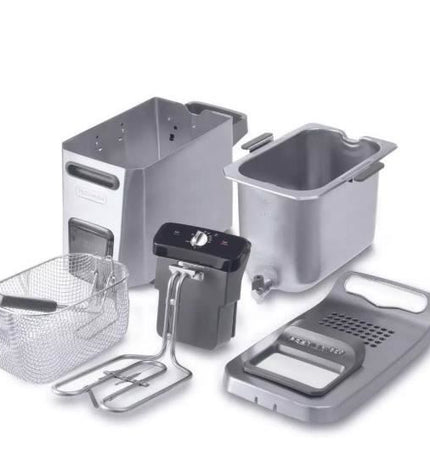 Frituurpan - DELONGHI - FZ44851 - Roestvrij staal - 5 L - 3200 W - 29,3 x 41,7 x 23,2 cm