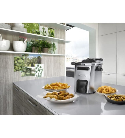 Frituurpan - DELONGHI - FZ44851 - Roestvrij staal - 5 L - 3200 W - 29,3 x 41,7 x 23,2 cm