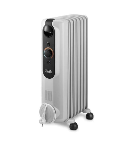 Olieradiator - DELONGHI - 1500 W - Tot 45 m² - Mobiel - Antivriesfunctie - Grijs
